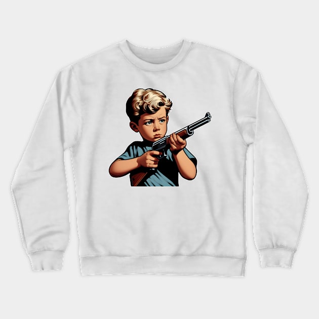 Boy's Toy Crewneck Sweatshirt by Rawlifegraphic